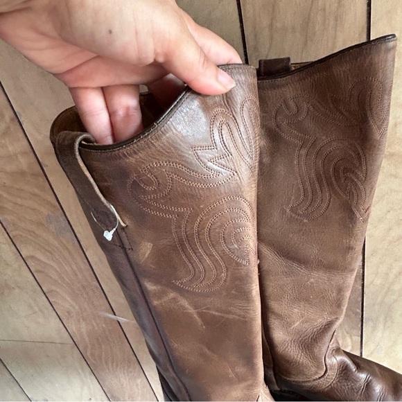 Old West Women's Riding Boot Round Toe Womans Brown  Lb1624 sz 6.5 - Picture 3 of 14